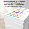 8 Canon Genuine 067 Black Toner Cartridge Compatible with LBP633Cdw, LBP632Cdw, MF652Cdw, MF653Cdw, MF654Cdw, MF656Cdw