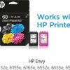 ink3 HP 68 Black/Tri-Color Ink Cartridges (2-Pack) | Works Envy 6100e, 6500e Series | Eligible for Instant Ink