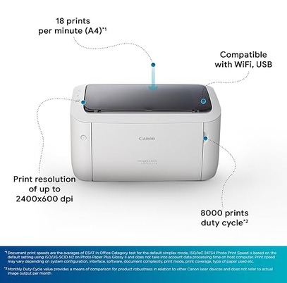 si2 Canon imageCLASS LBP6030W Wi-Fi Mono Printer, Windows, Mac and Linux Support